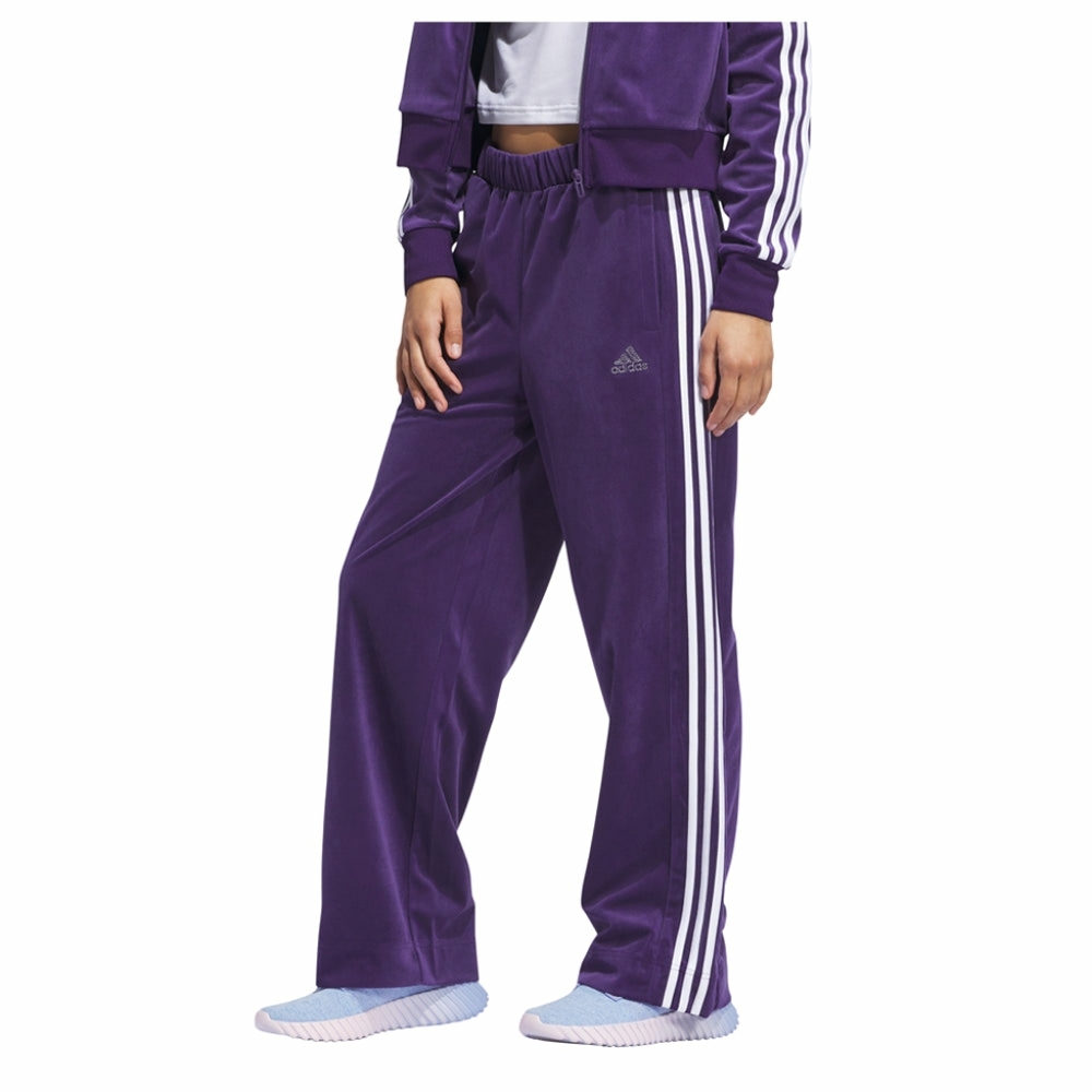 Adidas Women’s Purple Velour Track Pants - Picture 4 of 5